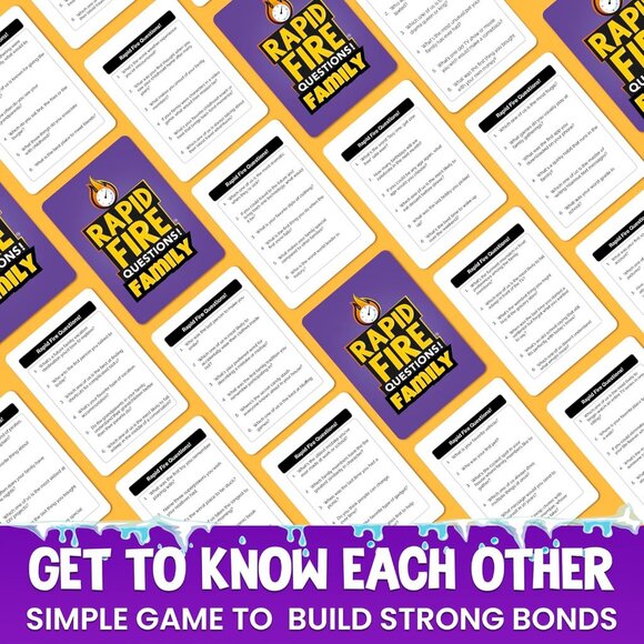 Rapid Fire Conversation Cards Game - Family Travel Version Icebreaker Game - Picture 4 of 4